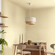 Papier peint vinyle sur intissé Bold Line jaune - Mix & Stripes - Caselio - MIP107762020