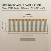 Soubassement intissé Base Line bleu - Mix & Stripes - Caselio - MIP107832600