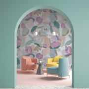 Panoramique vinyle sur intissé Idylle pastel- 159x280 cm - Poésie - Lutèce - 51252403