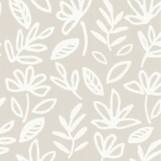 Papier peint vinyle sur intissé Marguerite beige - Poésie - Lutèce - 51253907