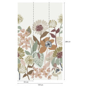 Panoramique vinyle sur intissé Flores terra - 159x280 cm - Poésie - Lutèce - 51252507