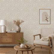 Papier peint vinyle sur intissé Rondeau beige - Poésie - Lutèce - 51253607