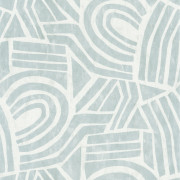 Papier peint vinyle sur intissé Rondeau bleu glacial - Poésie - Lutèce - 51253601