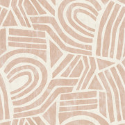 Papier peint vinyle sur intissé Rondeau rose - Poésie - Lutèce - 51253603