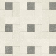 Sol PVC - ATRIA 583 - Carrelage cabochon noir - Bingo stone - Essential - IVC - rouleau 2M