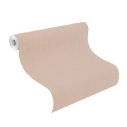 Papier peint vinyle sur intissé Uni Florentine rose poudré - Florentine IV - Rasch - 484649