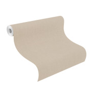 Papier peint vinyle sur intissé Uni Florentine sable - Florentine IV - Rasch - 484540