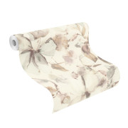 Papier peint vinyle sur intissé Magnolias crème - Florentine IV - Rasch - 481235