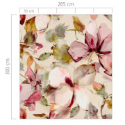 Panoramique vinyle sur intissé Magnolias rose - 265x300cm - Florentine IV - Rasch - 367577