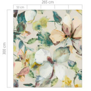Panoramique vinyle sur intissé Magnolias vert - 265x300cm - Florentine IV - Rasch - 367553