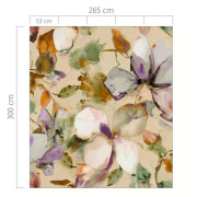 Panoramique vinyle sur intissé Magnolias violet - 265x300cm - Florentine IV - Rasch - 367553