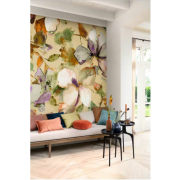 Panoramique vinyle sur intissé Magnolias violet - 265x300cm - Florentine IV - Rasch - 367553