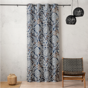 Rideau à œillets Perse bleu - 140x260cm - Linder - 1448-45-10215-375