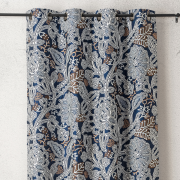 Rideau à œillets Perse bleu - 140x260cm - Linder - 1448-45-10215-375