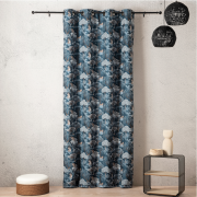 Rideau à œillets Negara bleu - 140x260cm - Linder - 1448-45-10213-375