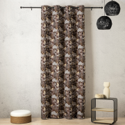 Rideau à œillets Negara marron - 140x260cm - Linder - 1448-50-10213-375