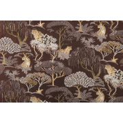 Rideau à œillets Negara marron - 140x260cm - Linder - 1448-50-10213-375