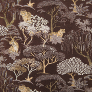 Rideau à œillets Negara marron - 140x260cm - Linder - 1448-50-10213-375