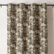 Rideau à œillets Negara vert - 140x260cm - Linder - 1448-80-10213-375
