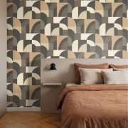 Papier peint vinyle sur intissé Sigma beige noir - Forma - Caselio - FOA107841090