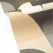 Papier peint vinyle sur intissé Sigma beige noir - Forma - Caselio - FOA107841090