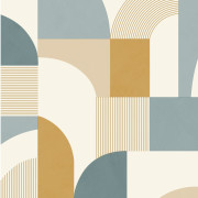Papier peint vinyle sur intissé Sigma bleu jaune - Forma - Caselio - FOA107846020