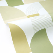 Papier peint vinyle sur intissé Sigma vert - Forma - Caselio - FOA107847070