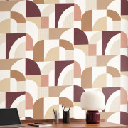 Papier peint vinyle sur intissé Sigma bordeaux - Forma - Caselio - FOA107848080