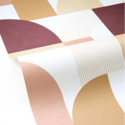 Papier peint vinyle sur intissé Sigma bordeaux - Forma - Caselio - FOA107848080