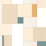 Papier peint vinyle sur intissé Ortho beige jaune bleu - Forma - Caselio - FOA107851060