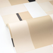 Papier peint vinyle sur intissé Ortho beige noir - Forma - Caselio - FOA107851199