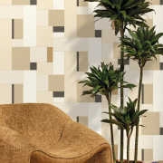Papier peint vinyle sur intissé Ortho beige noir - Forma - Caselio - FOA107851199