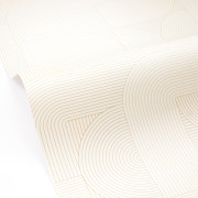 Papier peint vinyle sur intissé Interlace beige - Forma - Caselio - FOA107871010