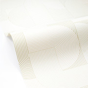 Papier peint vinyle sur intissé Interlace vert amande - Forma - Caselio - FOA107877000