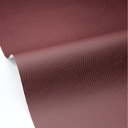 Papier peint vinyle sur intissé Interlace bordeaux - Forma - Caselio - FOA107878080