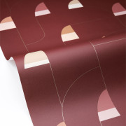 Papier peint vinyle sur intissé Motion bordeaux - Forma - Caselio - FOA107978088