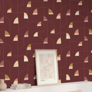 Papier peint vinyle sur intissé Motion bordeaux - Forma - Caselio - FOA107978088