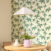 Papier peint vinyle sur intissé Hélia vert mousse - Solstice - Caselio - SSC107902799