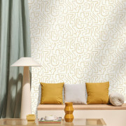 Papier peint vinyle sur intissé Solace beige - Solstice - Caselio - SSC107951038