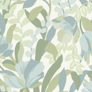 Papier peint vinyle sur intissé Florea bleu ciel vert - Solstice - Caselio - SSC107966743
