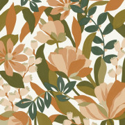 Papier peint vinyle sur intissé Florea olive orange - Solstice - Caselio - SSC107967313