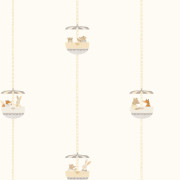 Papier peint intissé Vintage Ferris Wheel Naturel - Once Upon A Time 3 - Casadeco - OUTT202831919