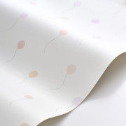 Papier peint intissé Balloons in the air rose blush - Once Upon A Time 3 - Casadeco - OUTT202844500