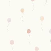 Papier peint intissé Balloons in the air rose blush - Once Upon A Time 3 - Casadeco - OUTT202844500