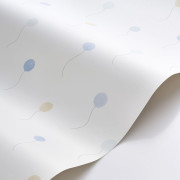 Papier peint intissé Balloons in the air bleu doux - Once Upon A Time 3 - Casadeco - OUTT202846226