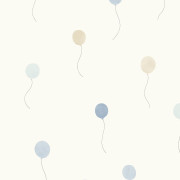 Papier peint intissé Balloons in the air bleu doux - Once Upon A Time 3 - Casadeco - OUTT202846226