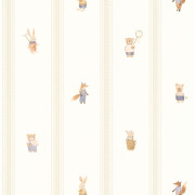 Papier peint intissé Little friends naturel - Once Upon A Time 3 - Casadeco - OUTT202869303