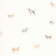 Papier peint intissé Lovely dogs naturel - Once Upon A Time 3 - Casadeco - OUTT202871515