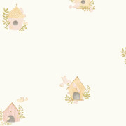 Papier peint intissé Home Sweet Home rose blush - Once Upon A Time 3 - Casadeco - OUTT202894224
