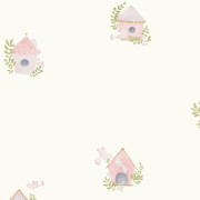 Papier peint intissé Home Sweet Home parme - Once Upon A Time 3 - Casadeco - OUTT202895432